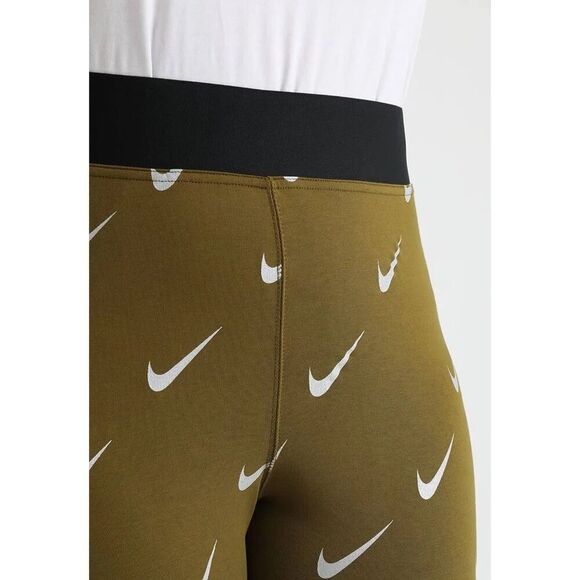 Nike Sportswear Leg-A-See Olive Green Metallic Women’s Leggings Large CJ5024-368 - Picture 9 of 16